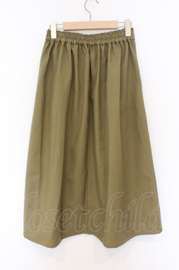 画像3: axes femme / サス付きタックスカート F グリーン O-26-03-25-007-AX-SK-IG-OS (3)