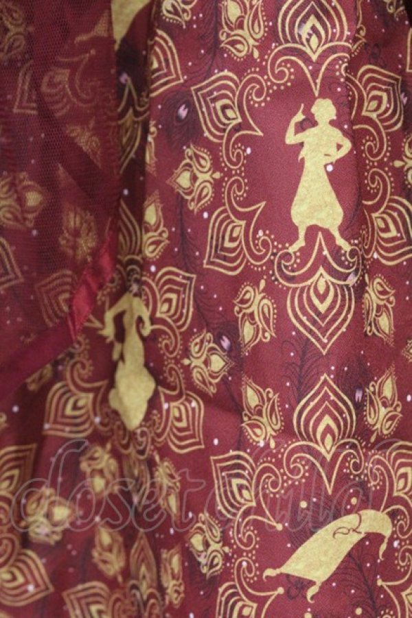 画像2: axes femme POETIQUE / Disneyアラジンスカート M エンジ O-26-03-25-008-AX-SK-YM-OS (2)