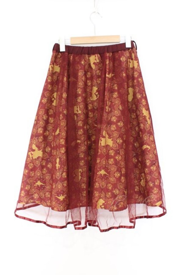 画像3: axes femme POETIQUE / Disneyアラジンスカート M エンジ O-26-03-25-008-AX-SK-YM-OS (3)