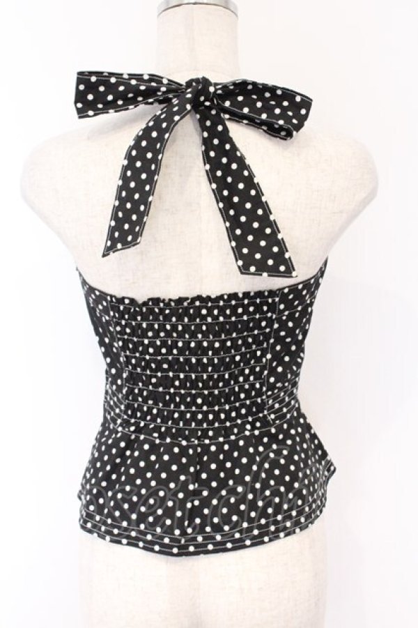 画像3: MILK / ホルターネックトップス  クロドット O-26-03-25-001-ML-TO-IG-OS (3)