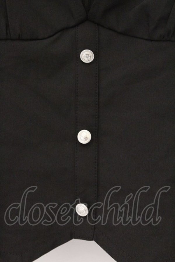 画像2: axes femme POETIQUE / フェイクレイヤードオフショルトップス M クロ O-26-03-25-012-AX-TO-YM-OS (2)