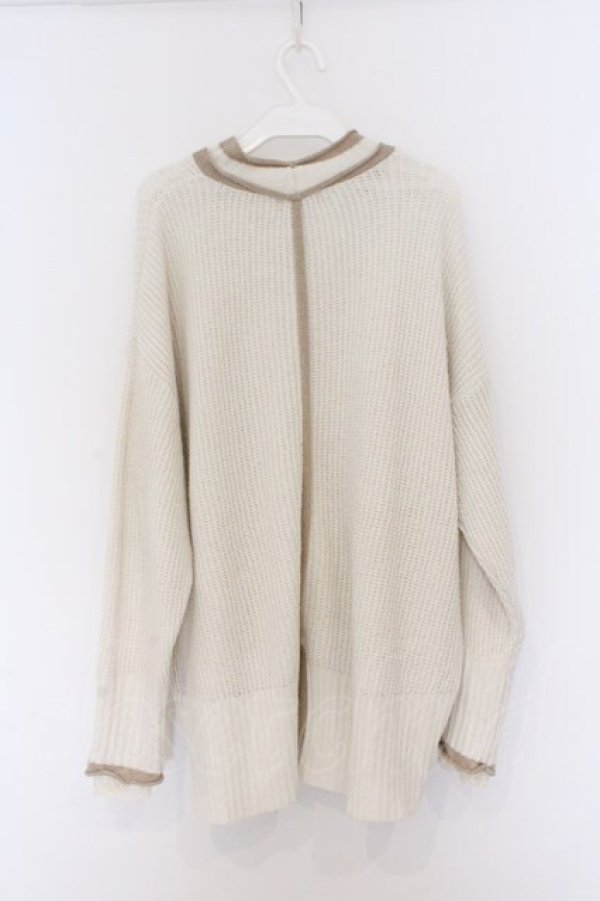 画像3: axes femme / バイカラーボトルネックニット F オフシロ O-26-03-25-018-AX-TO-IG-OS (3)