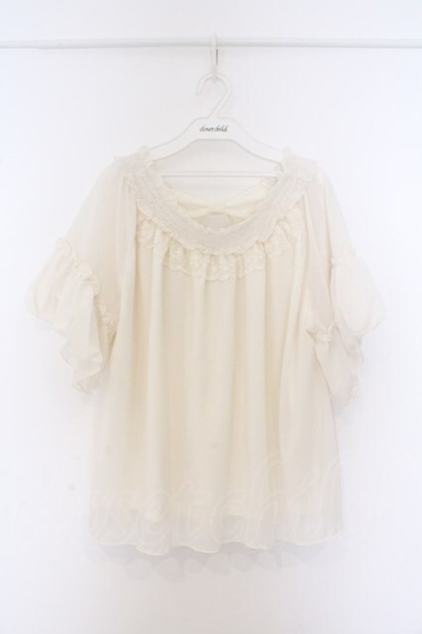 画像1: axes femme / バックシャンエスパンディプルオーバー M シロ O-26-03-25-021-AX-TO-IG-OS (1)