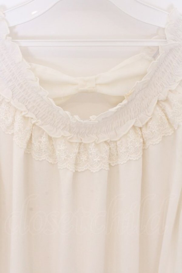 画像2: axes femme / バックシャンエスパンディプルオーバー M シロ O-26-03-25-021-AX-TO-IG-OS (2)