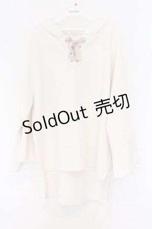 画像: axes femme / ダンボールニットポンチョ F オフシロ O-26-03-25-023-AX-TO-IG-OS