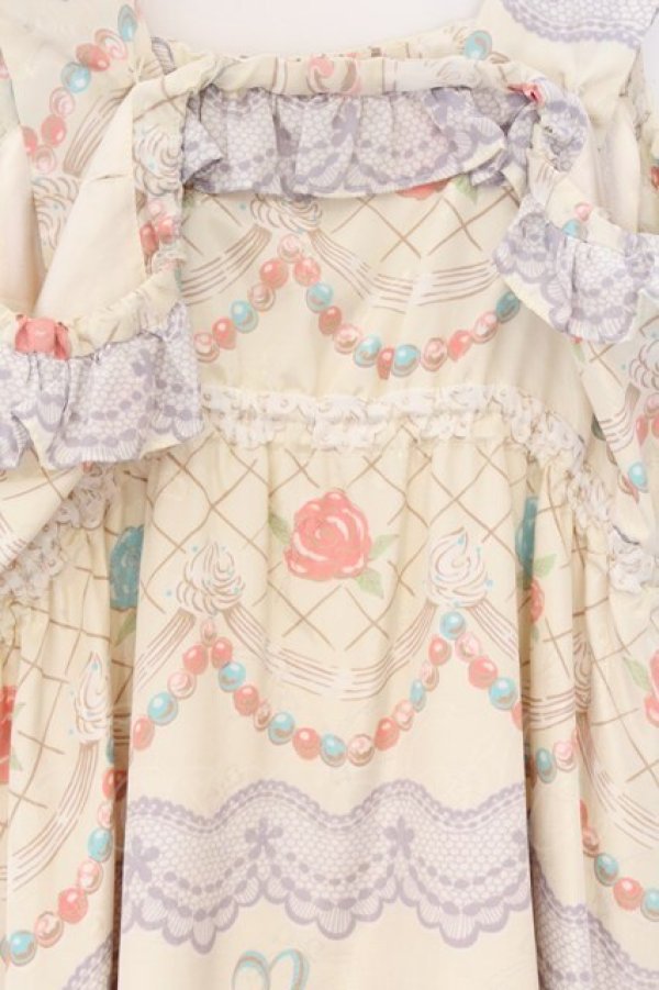 画像2: MILK / Sugar cakeドレス  バニラベース O-26-03-25-027-ML-OP-IG-OS (2)