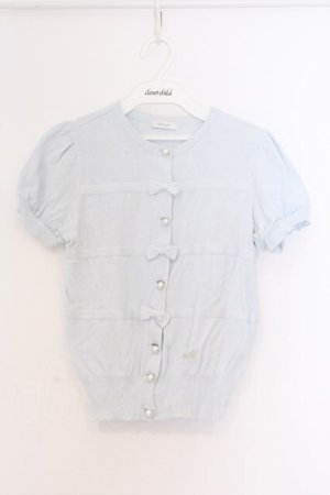 画像: MILK / トリプルリボンカーデ  サックス O-26-03-25-031-ML-TO-IG-OS