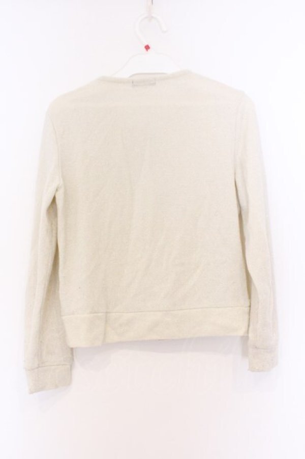 画像3: MILK / ファーカラーカーディガン（ファーカラー欠品）  アイボリー O-26-03-25-032-ML-TO-IG-OS (3)
