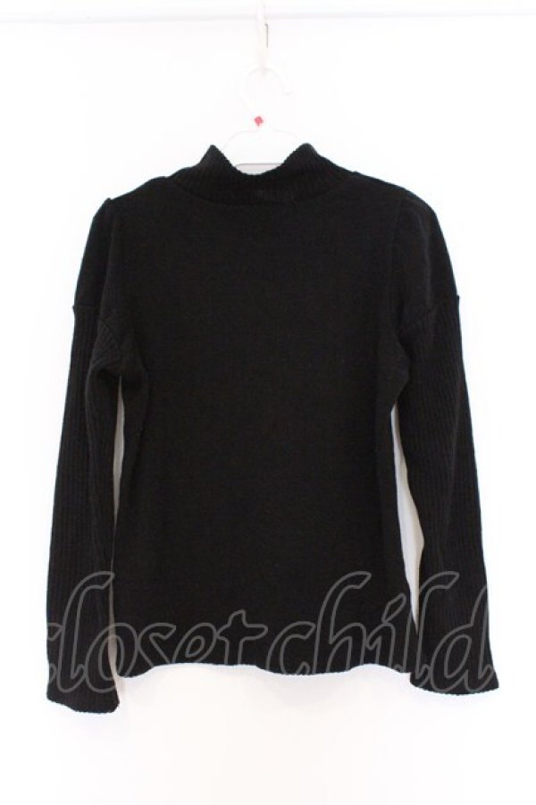 画像3: MILK / ボトルネックニットトップス  クロ O-26-03-25-033-ML-TO-IG-OS (3)