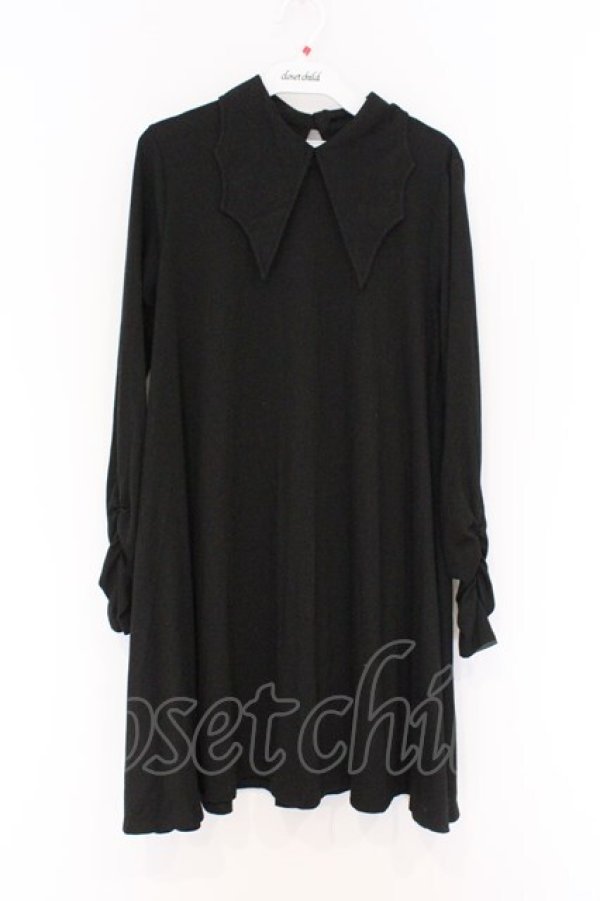 画像1: SEX POT ReVeNGe /ACK BAD COLLAR CROSS カットワンピース M ブラック O-26-03-27-004-SP-OP-OW-OS (1)