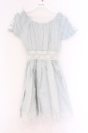 画像: LIZ LISA / ウエストシャーリングコットンワンピース  ブルー O-26-03-27-036-LO-OP-YM-OS