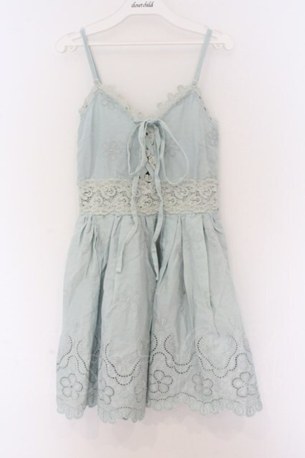 画像1: LIZ LISA / カッティングレースワンピース 0 ブルー O-26-03-27-038-LO-OP-YM-OS (1)