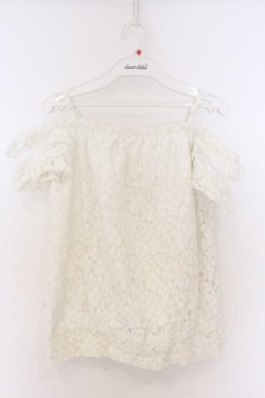 画像: LIZ LISA / バックスリット総レースオフショルトップス M シロ O-26-03-27-043-LO-TO-YM-OS