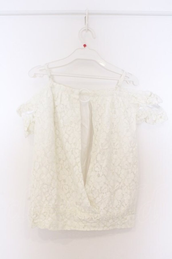 画像3: LIZ LISA / バックスリット総レースオフショルトップス M シロ O-26-03-27-043-LO-TO-YM-OS (3)