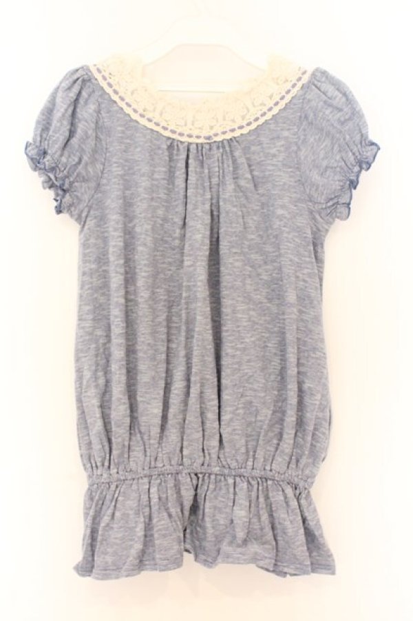 画像3: LIZ LISA / ボーダーコットンロンパース F ブルー O-26-03-27-044-LO-OP-YM-OS (3)