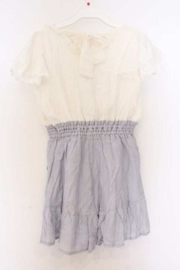 画像3: LIZ LISA / ドッキングロンパース 0 シロｘブルー O-26-03-27-045-LO-OP-YM-OS (3)