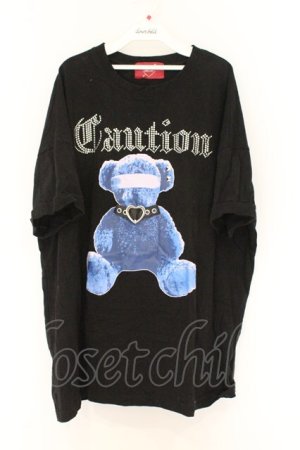 画像: Jamie エーエヌケー / くまちゃんプリントBig Te　Tシャツ M クロ O-26-03-27-046-LO-TO-OW-OS