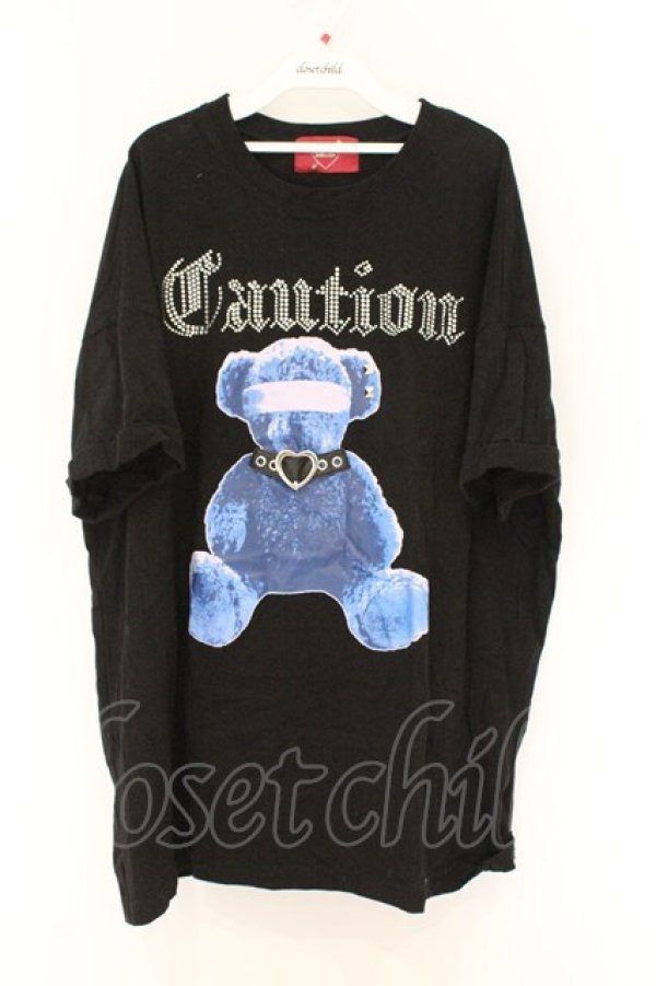 画像1: Jamie エーエヌケー / くまちゃんプリントBig Te　Tシャツ M クロ O-26-03-27-046-LO-TO-OW-OS (1)