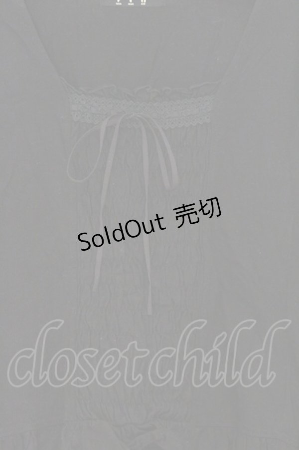 画像2: BPN / シャーリング切り替えカットソー M ブラック O-26-03-27-047-GO-TO-OW-OS (2)