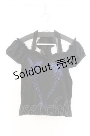 画像: BPN / 蝶プリントパフカットソー M ブラック O-26-03-27-048-GO-TO-OW-OS