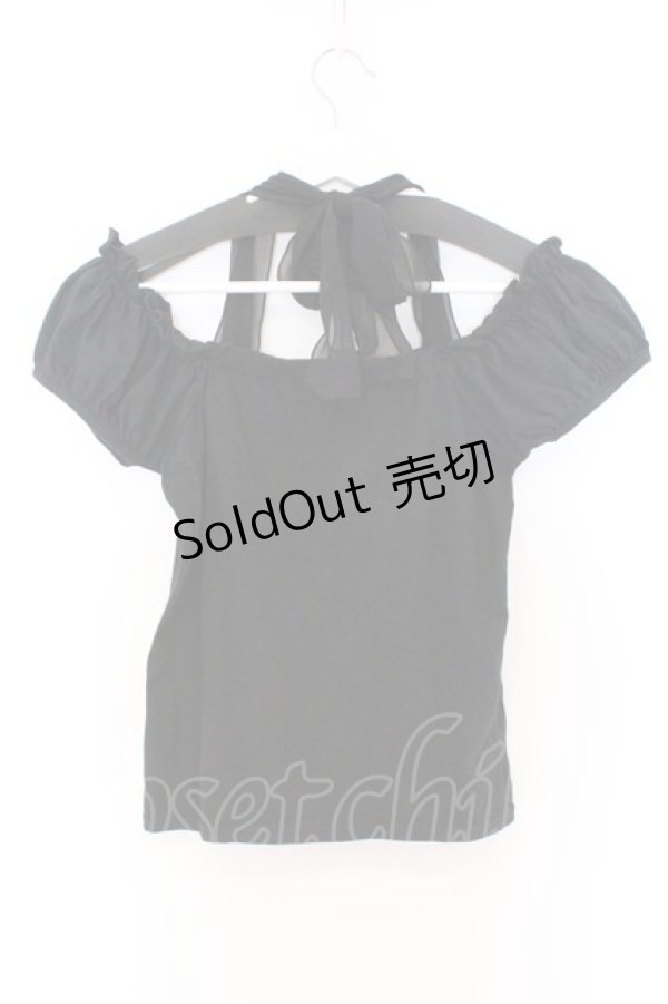 画像3: BPN / 蝶プリントパフカットソー M ブラック O-26-03-27-048-GO-TO-OW-OS (3)