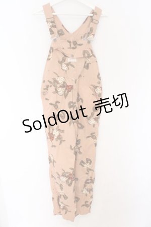 画像: PINK HOUSE / うさぎ柄サロペットパンツ  ピBク O-26-03-27-053-LO-OP-IG-OS