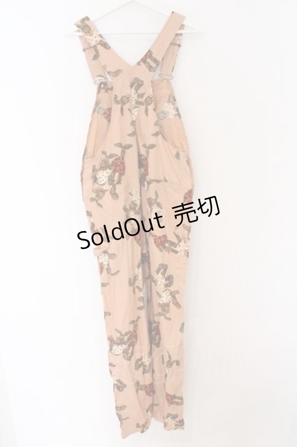 画像3: PINK HOUSE / うさぎ柄サロペットパンツ  ピBク O-26-03-27-053-LO-OP-IG-OS (3)