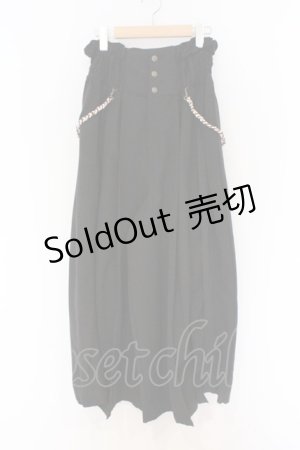 画像: Ozz oneste / 袴ワイドパンツ  ブラック O-26-03-27-006-OO-OP-OW-OS