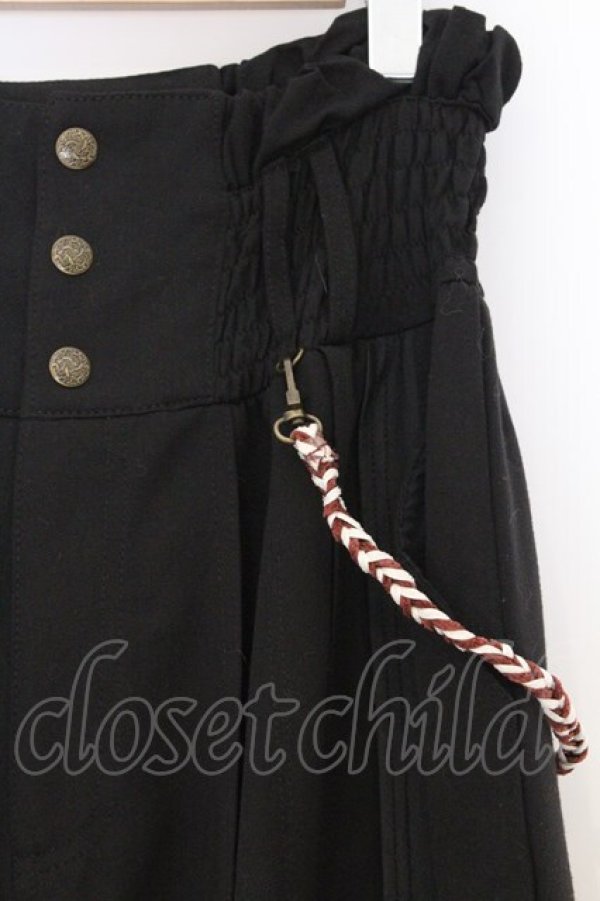 画像2: Ozz oneste / 袴ワイドパンツ  ブラック O-26-03-27-006-OO-OP-OW-OS (2)