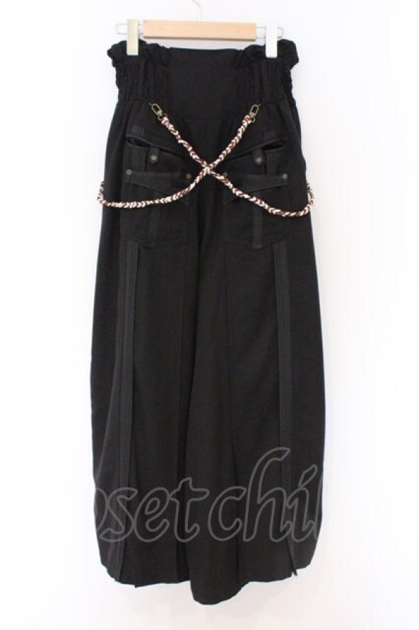 画像3: Ozz oneste / 袴ワイドパンツ  ブラック O-26-03-27-006-OO-OP-OW-OS (3)