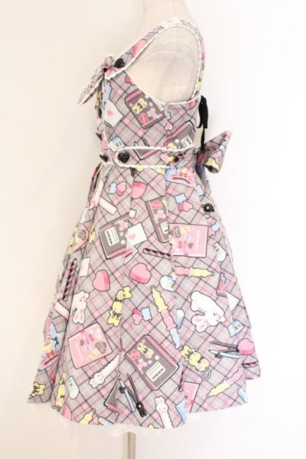 画像3: Angelic Pretty / Fancy Stationeryジャンパースカート  クロ O-26-03-27-060-AP-OP-IG-OS (3)
