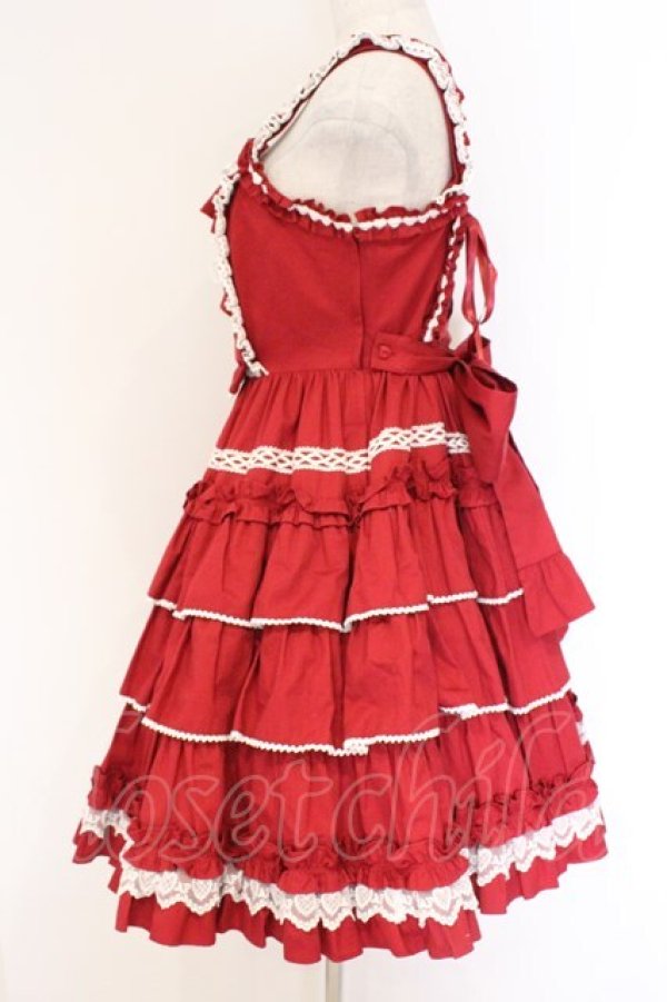 画像3: Angelic Pretty / Prettyフリルジャンパースカート  アカ O-26-03-27-061-AP-OP-IG-OS (3)