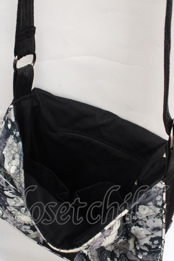 画像4: Qutie Frash / 和柄ショルダーバッグ  ブラック O-26-03-27-1003-QU-BG-IG-OS (4)