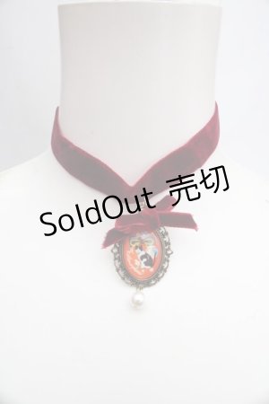 画像: metamorphose / まどろみチョーカー  ワイン O-26-03-27-1035-ME-AC-OW-OS