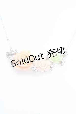 画像: metamorphose / ミルキーローズショートネックレス  シルバー O-26-03-27-1040-ME-AC-OW-OS