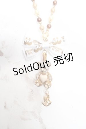 画像: metamorphose / リボン＆くまちゃんネックレス  ゴールド O-26-03-27-1041-ME-AC-OW-OS