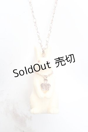 画像: PUTUMAYO / リアルうさぎネックレス  アイボリー O-26-03-27-1043-PT-AC-OW-OS