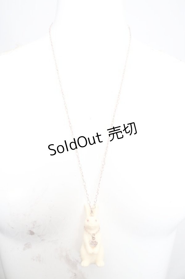 画像2: PUTUMAYO / リアルうさぎネックレス  アイボリー O-26-03-27-1043-PT-AC-OW-OS (2)