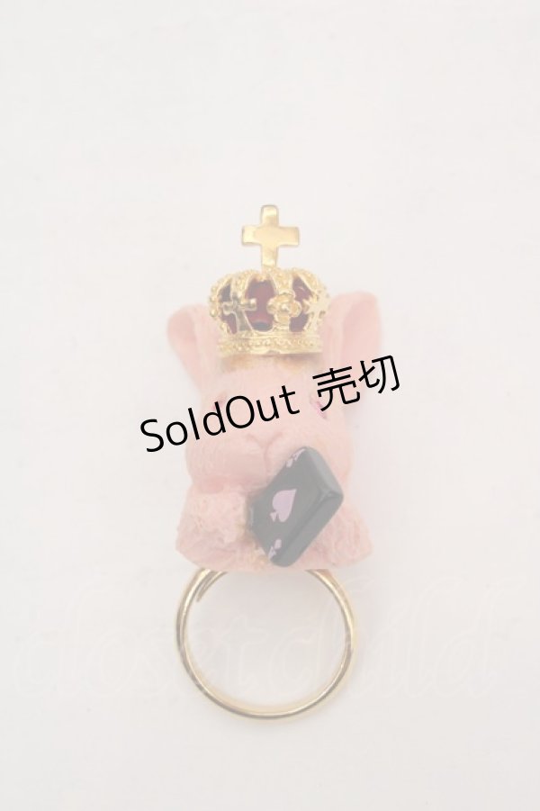 画像1: Alice Garden / うさぎリング  ピンク O-26-03-27-1044-LO-AC-OW-OS (1)