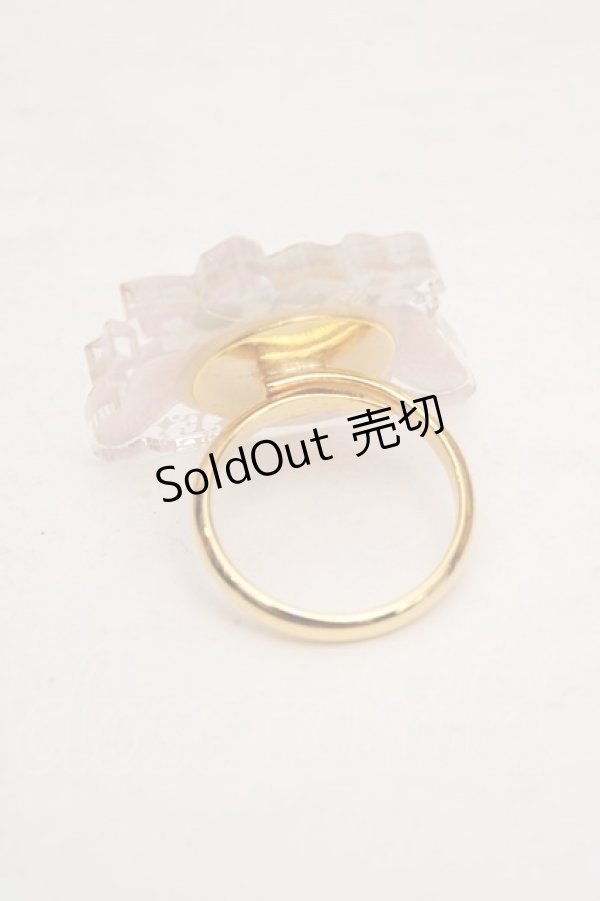 画像2: Enchantlic Enchantilly / Dolled up Ring  お昼寝バニー・ブラウン・顔 O-26-03-27-1045-LO-AC-OW-OS (2)