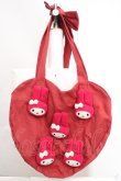 画像1: merry jenny / My Melody heart tote bag  アカ O-26-03-27-1005-LO-BG-IG-OS (1)