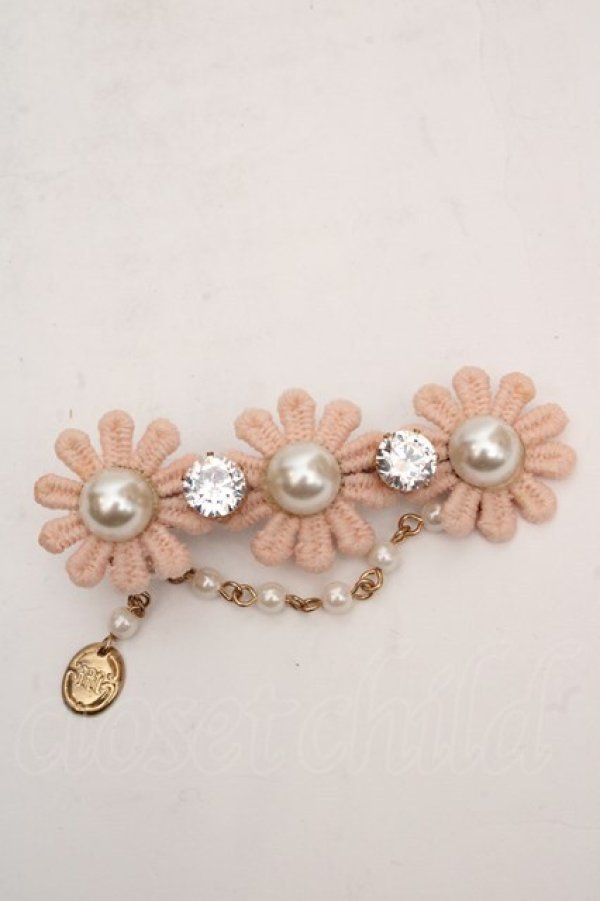 画像1: metamorphose / flowerクリップ  ピンク O-26-03-27-1048-ME-AC-OW-OS (1)