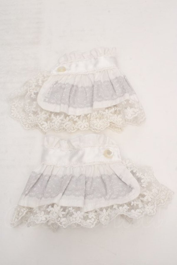 画像1: PUTUMAYO / レースプリントフリルカフス  ホワイト O-26-03-27-1054-PT-ZA-OW-OS (1)