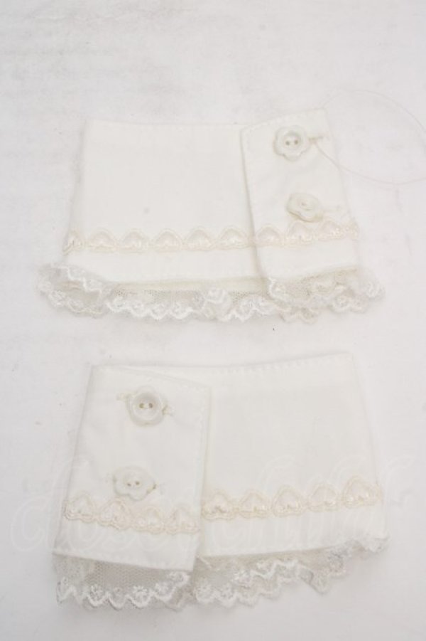 画像1: metamorphose / ハートレースカフス  シロ O-26-03-27-1056-ME-ZA-OW-OS (1)