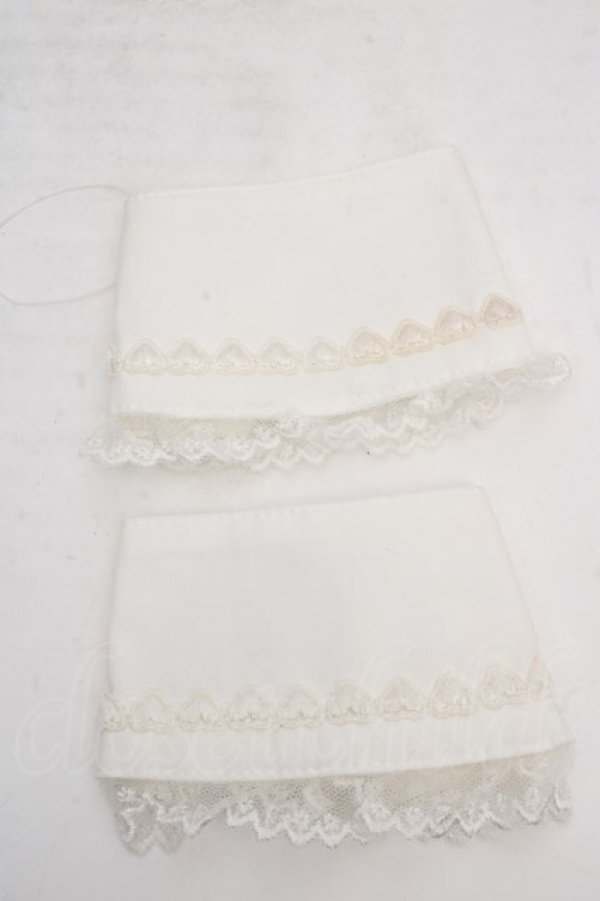 画像2: metamorphose / ハートレースカフス  シロ O-26-03-27-1056-ME-ZA-OW-OS (2)