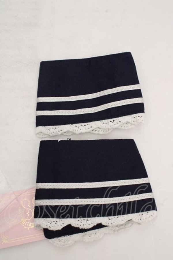 画像2: metamorphose / セーラーカフス(イカリ柄ボタン)  ネイビー O-26-03-27-1059-ME-ZA-OW-OS (2)