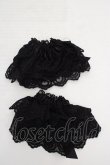 画像2: metamorphose / バラ付レースカフス  クロ O-26-03-27-1061-ME-ZA-OW-OS (2)