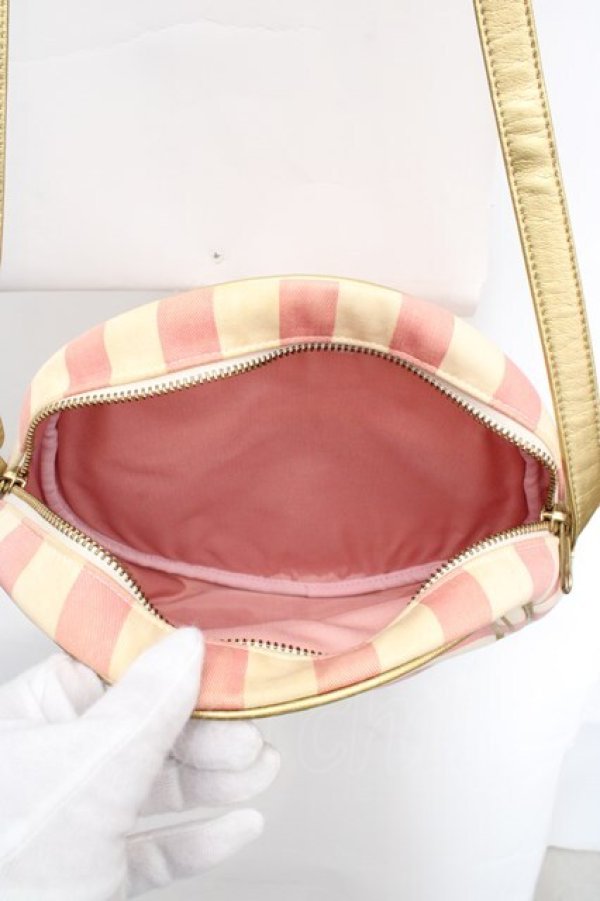 画像3: MILK / CANDY BOXショルダーバッグ  ピンク×オフ×ゴールド O-26-03-27-1006-ML-BG-IG-OS (3)