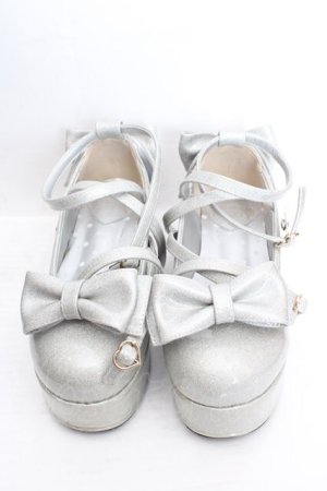 画像: Angelic Pretty / Dreamy Twinkleシューズ M シルバーラメ O-26-03-27-1010-AP-SH-IG-OS