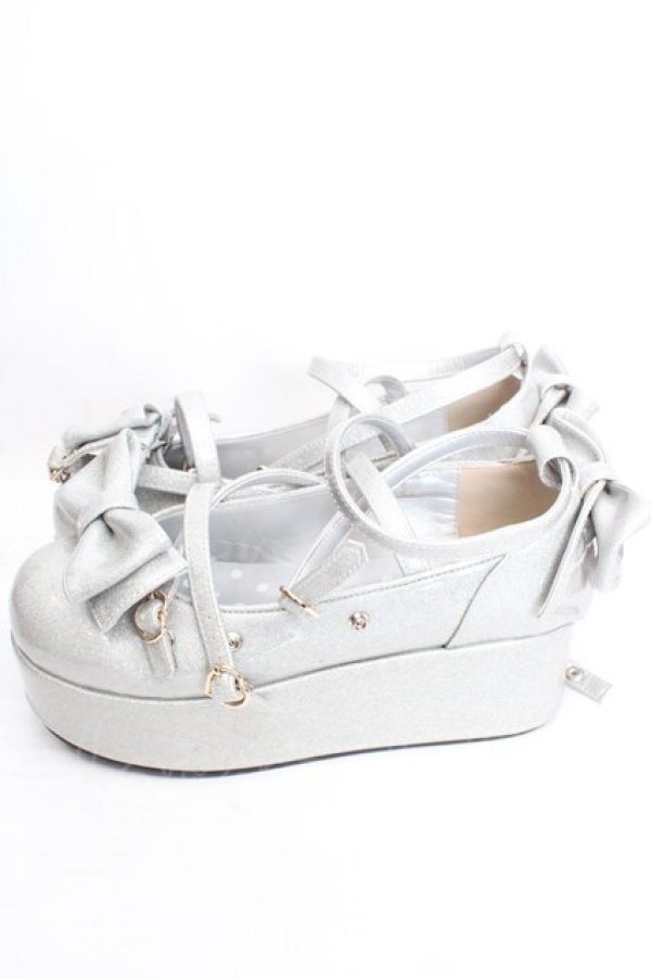 画像2: Angelic Pretty / Dreamy Twinkleシューズ M シルバーラメ O-26-03-27-1010-AP-SH-IG-OS (2)
